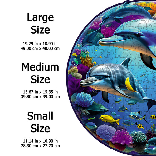 Dolphins - Special Figured Wooden Puzzle | NCPuzzles