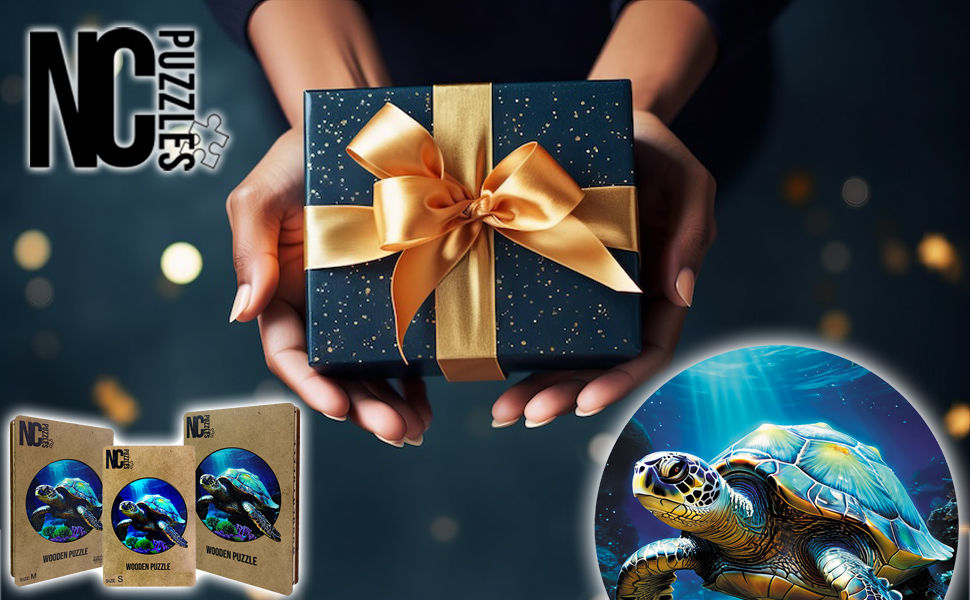 Küçük resim: Özel Figürlü Ahşap Puzzle -Caretta