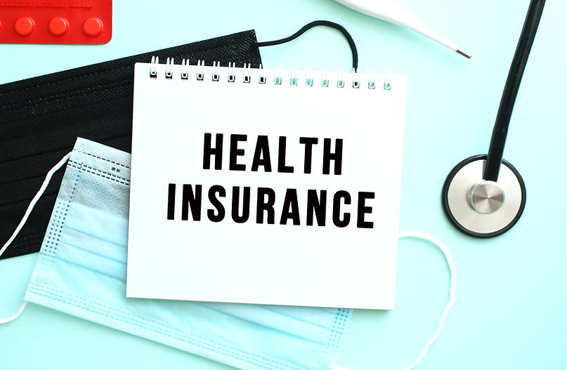 text-health-insurance-is-written-white-sheet-notepad-that-lies-blue-background-thermometer