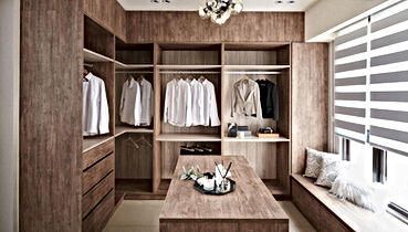 Neatly Arranged Custom Cabinets Along Floor