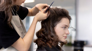 Hairdresser Taking Care Of Her Customer