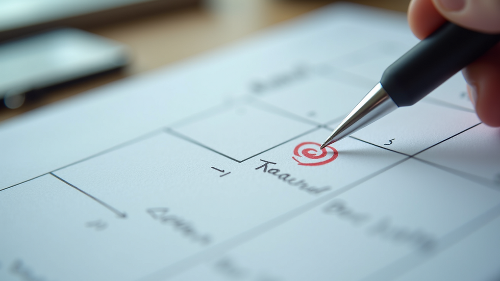 High angle view of a calendar with health appointments marked