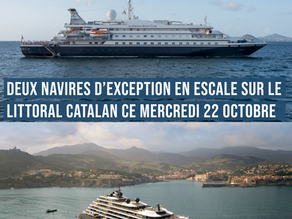 Deux navires d’exception en escale sur le littoral catalan ce mercredi 22 octobre