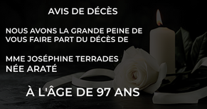 Port-Vendres : Joséphine Terrades, née Araté, dite « Fifine », s'est éteinte à l'âge de 97 ans