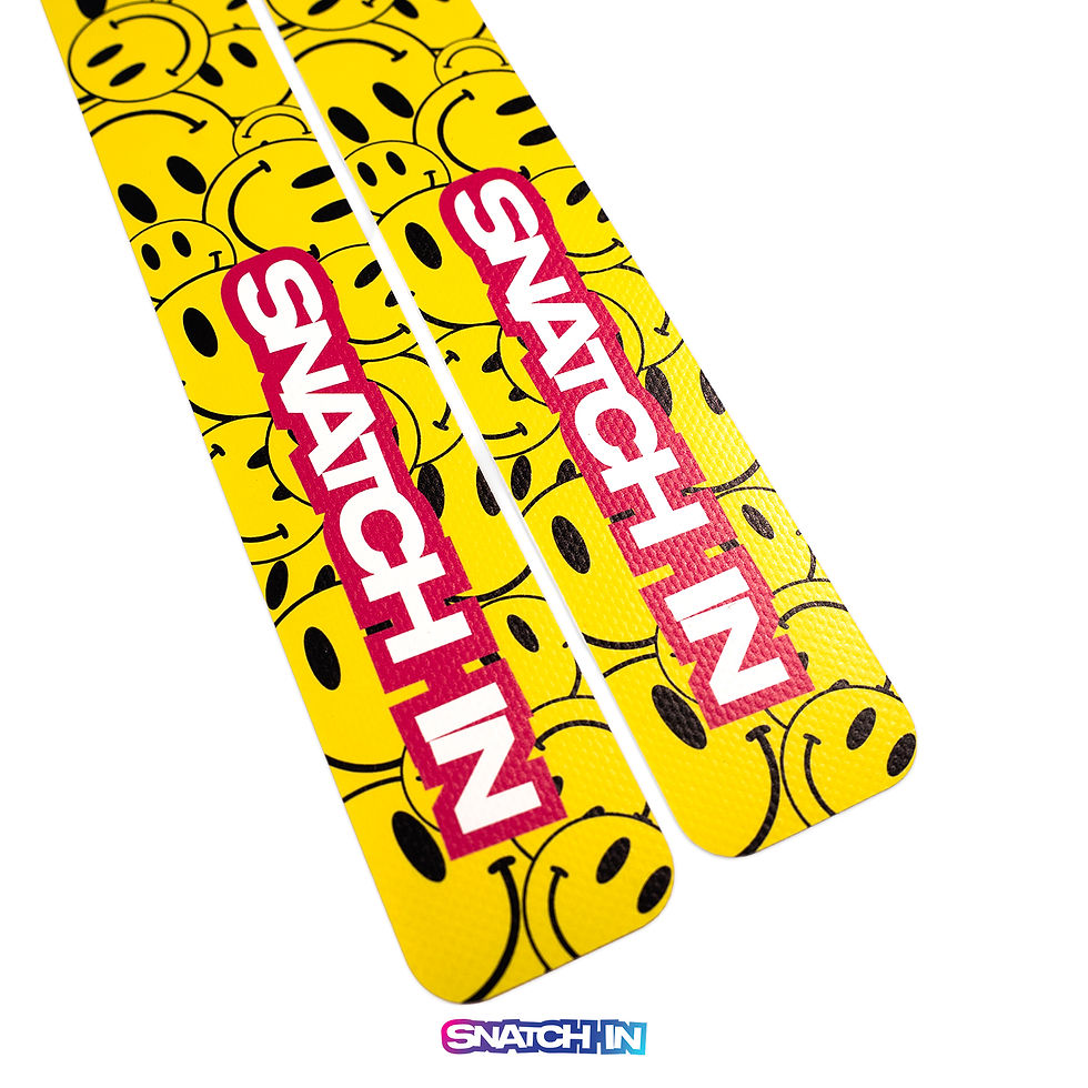 smile flags, flag football, snatch-in, smile texture, black, yellow, flags, NFL flag, IFAF