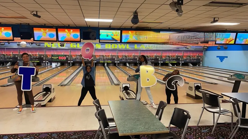 Kids enjoying a bowling night with "The Collective". 2025