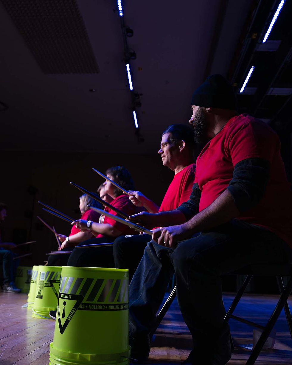 iDance drummers performing at a showcase. (Photo courtesy of iDance Facebook Page)