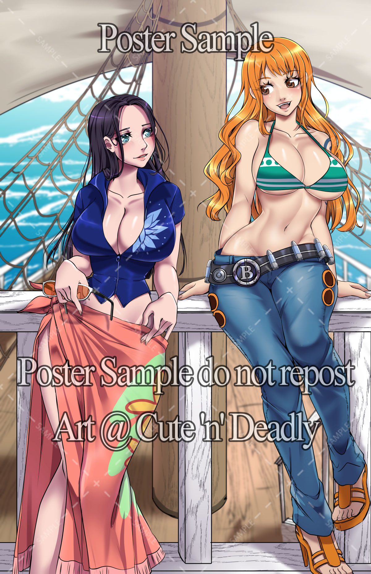 Pirates anime girls poster