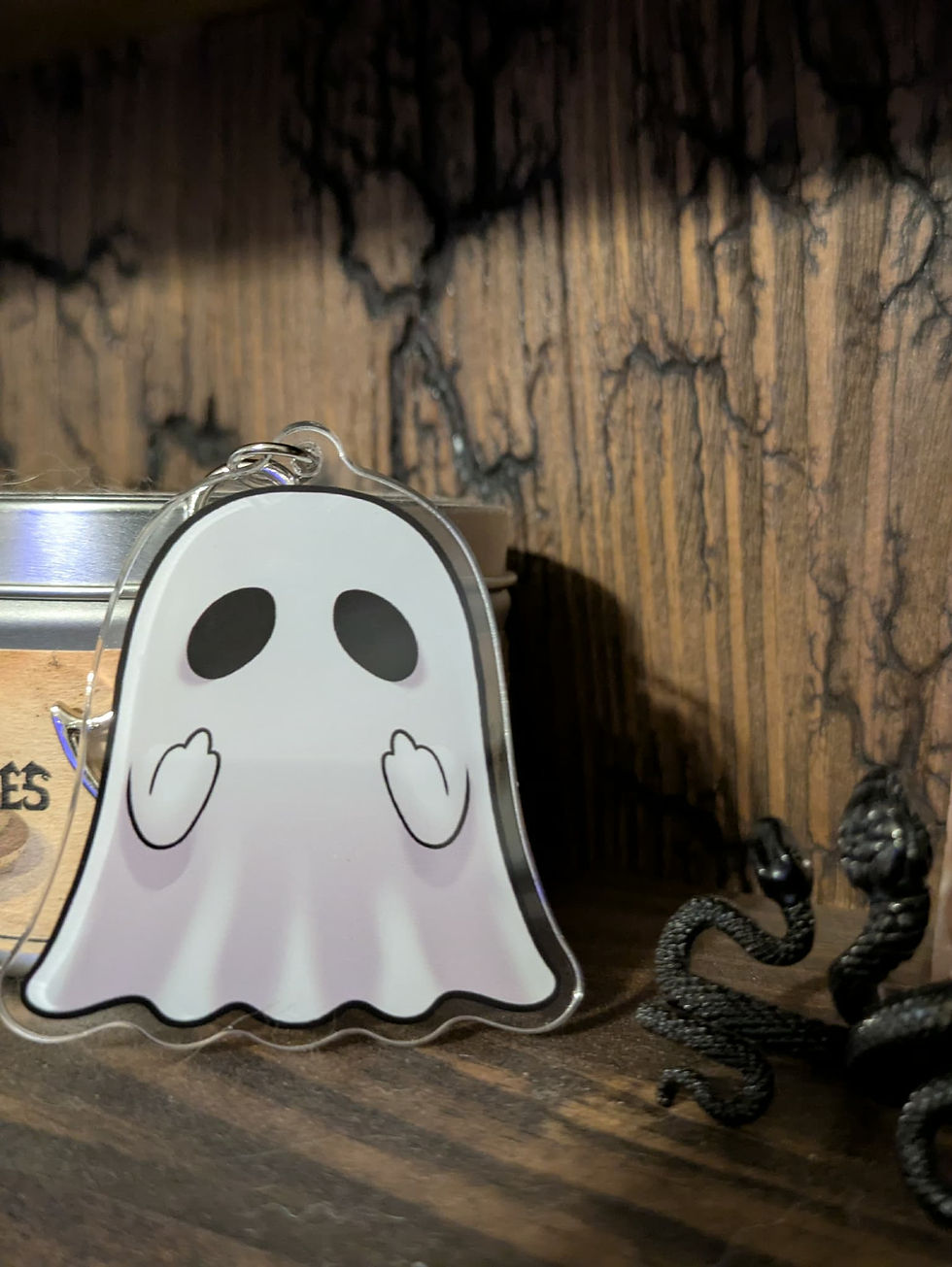 Thumbnail: Aggressive Ghost keychain