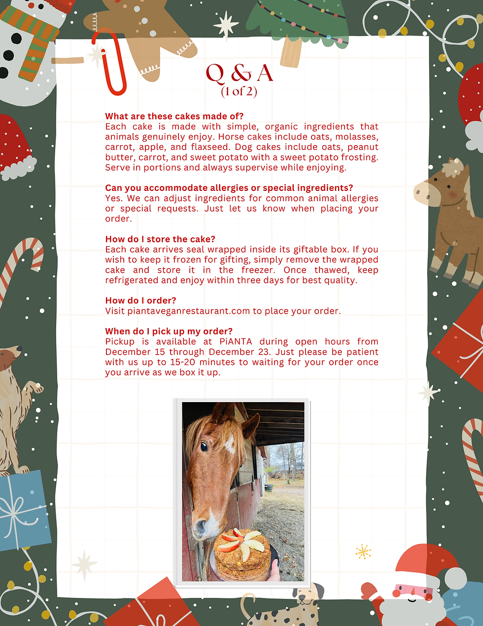 Thumbnail: Holiday Cake for Dogs