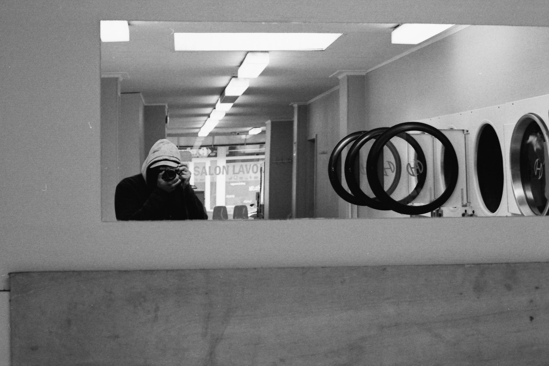Laundromat reflection.jpg (35mm) _ Kodak T-Max 400