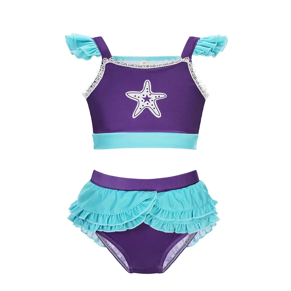 Thumbnail: Baby Girls Swimsuit and Kids Beach Swimsuit, Princess Collection, 2 Piece