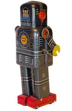 ブリキ玩具ロボット●WIND-UP WALKING ASTRONAUT 2体 ブリキ玩具ロボット○WIND-UP WALKING ASTRONAUT 2体