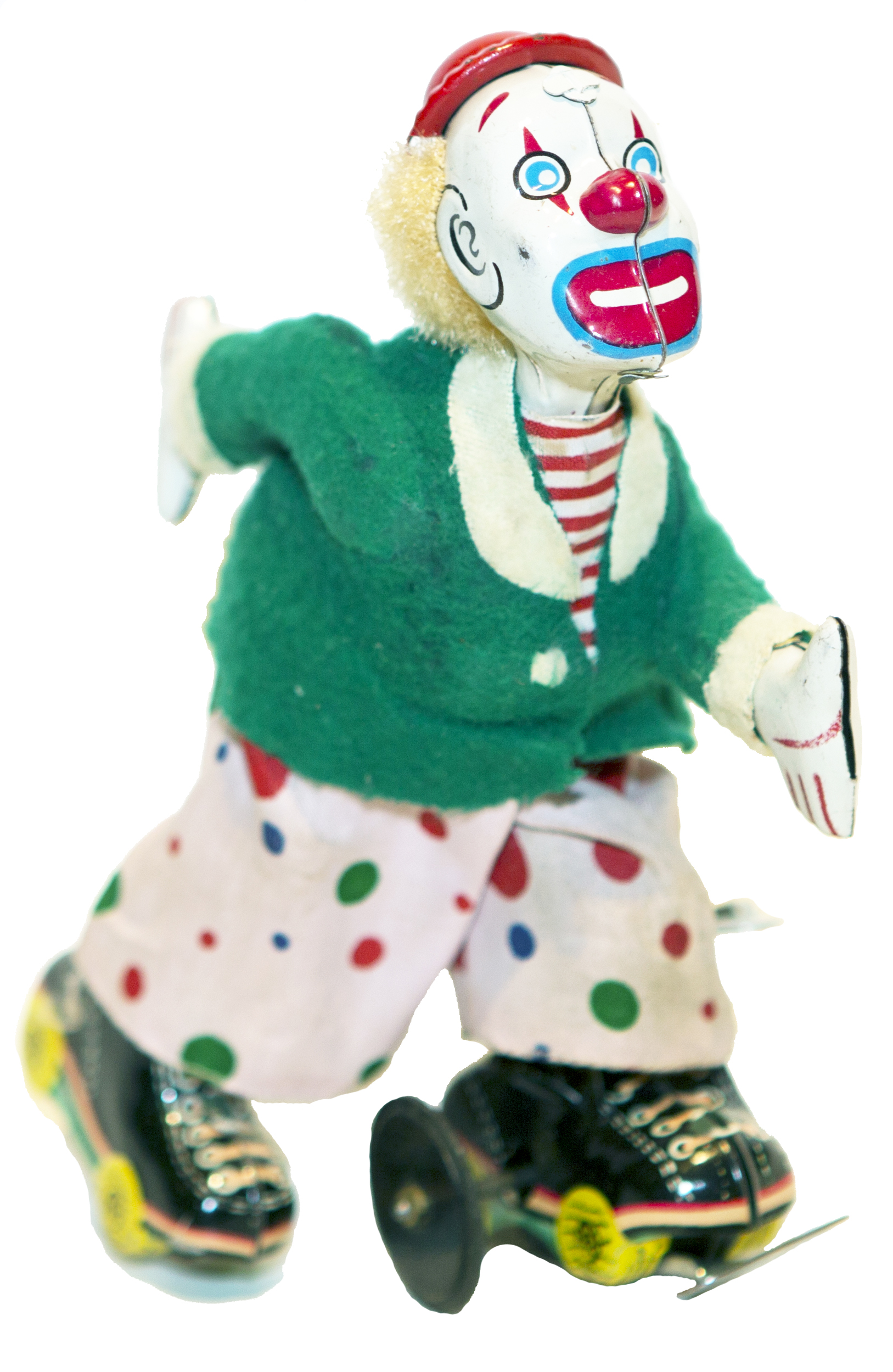 CLOWN ON ROLLER SKATES WIND-UP