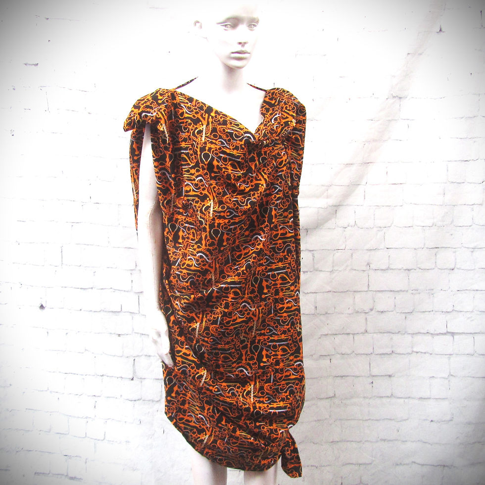 Thumbnail: INSTINCT tunic dress in art print cotton