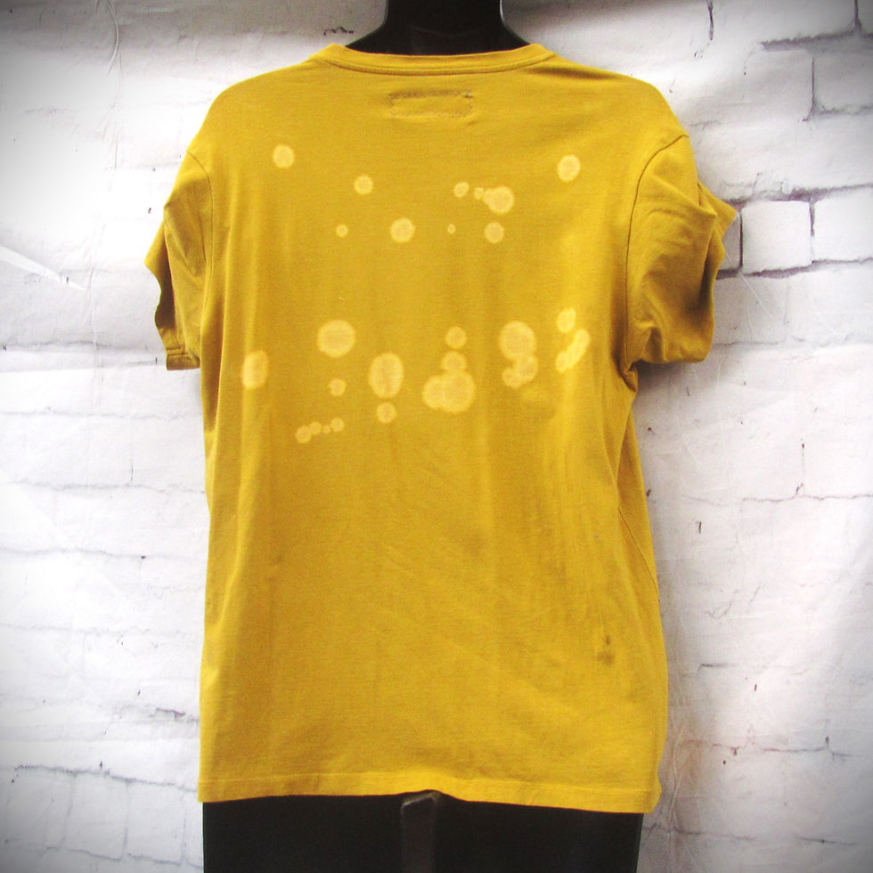 Thumbnail: FEEL SO FREE acid wash t-shirt mustard/white