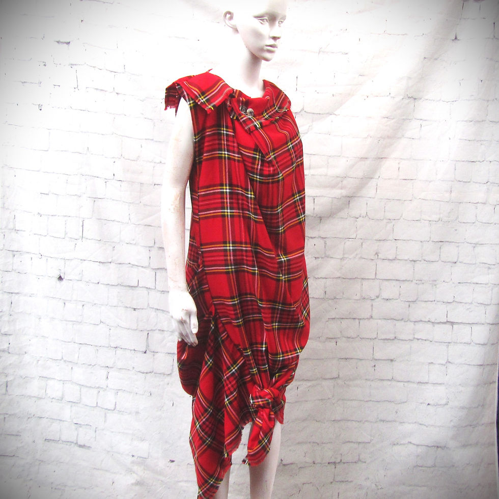 Thumbnail: COURTNEY tartan dress