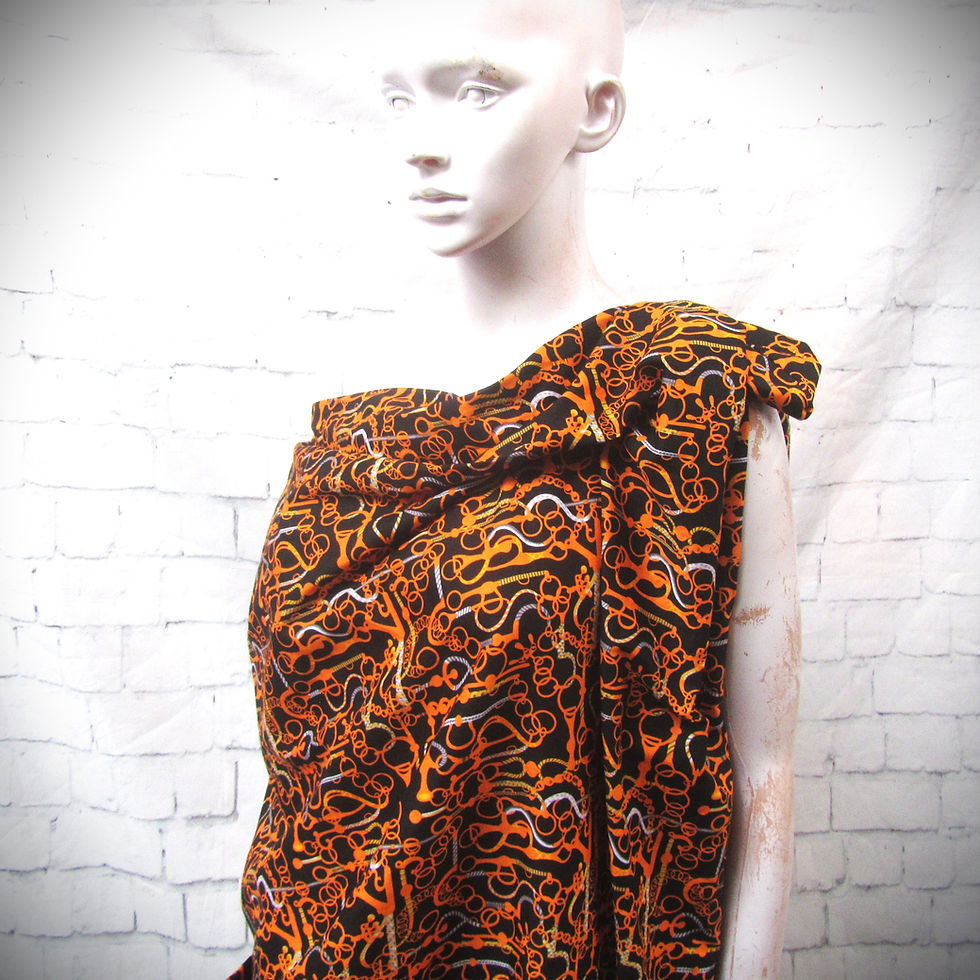 Thumbnail: INSTINCT tunic dress in art print cotton