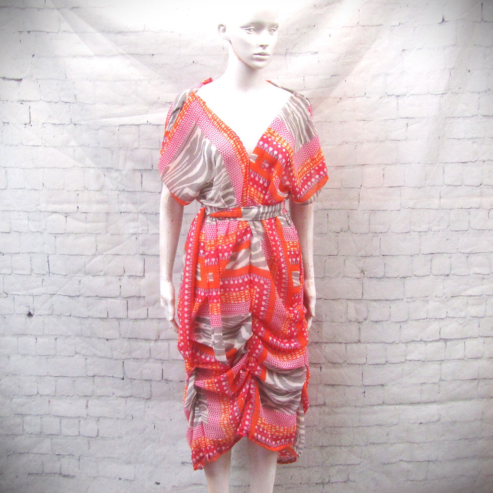 Thumbnail: CLARICE in sheer mixed art print