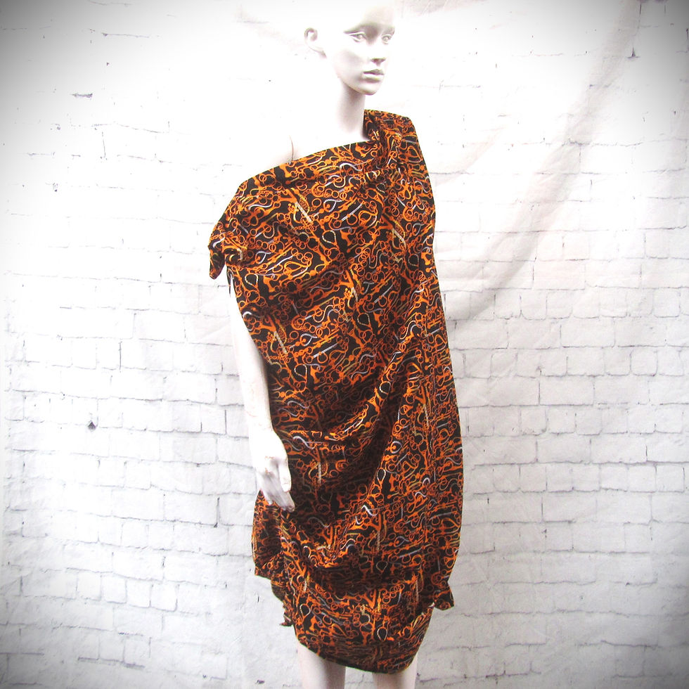 Thumbnail: INSTINCT tunic dress in art print cotton