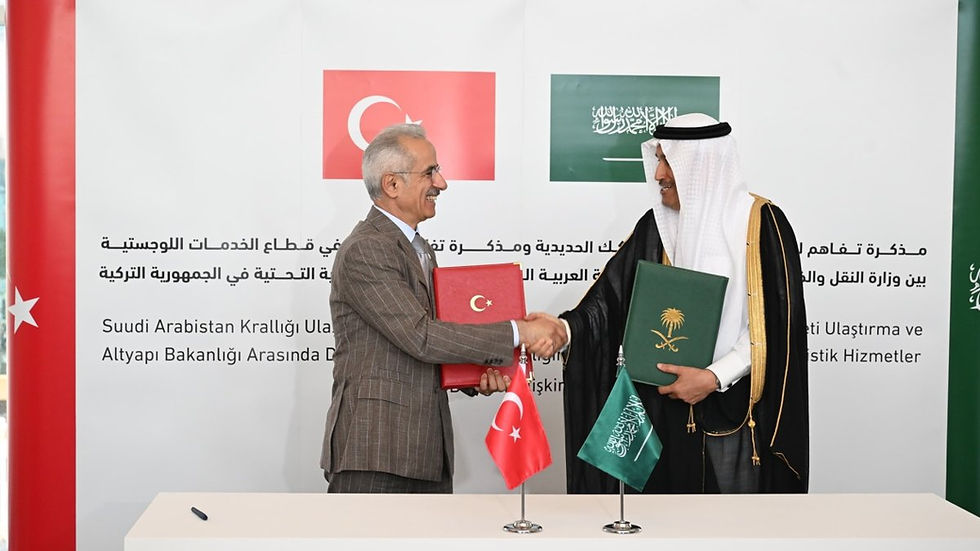 Saudi, Türkiye plan stronger Gulf–Europe rail freight link