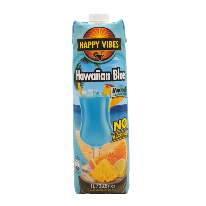 Happy Vibes Mocktail Hawaiian Blue (1ltr)