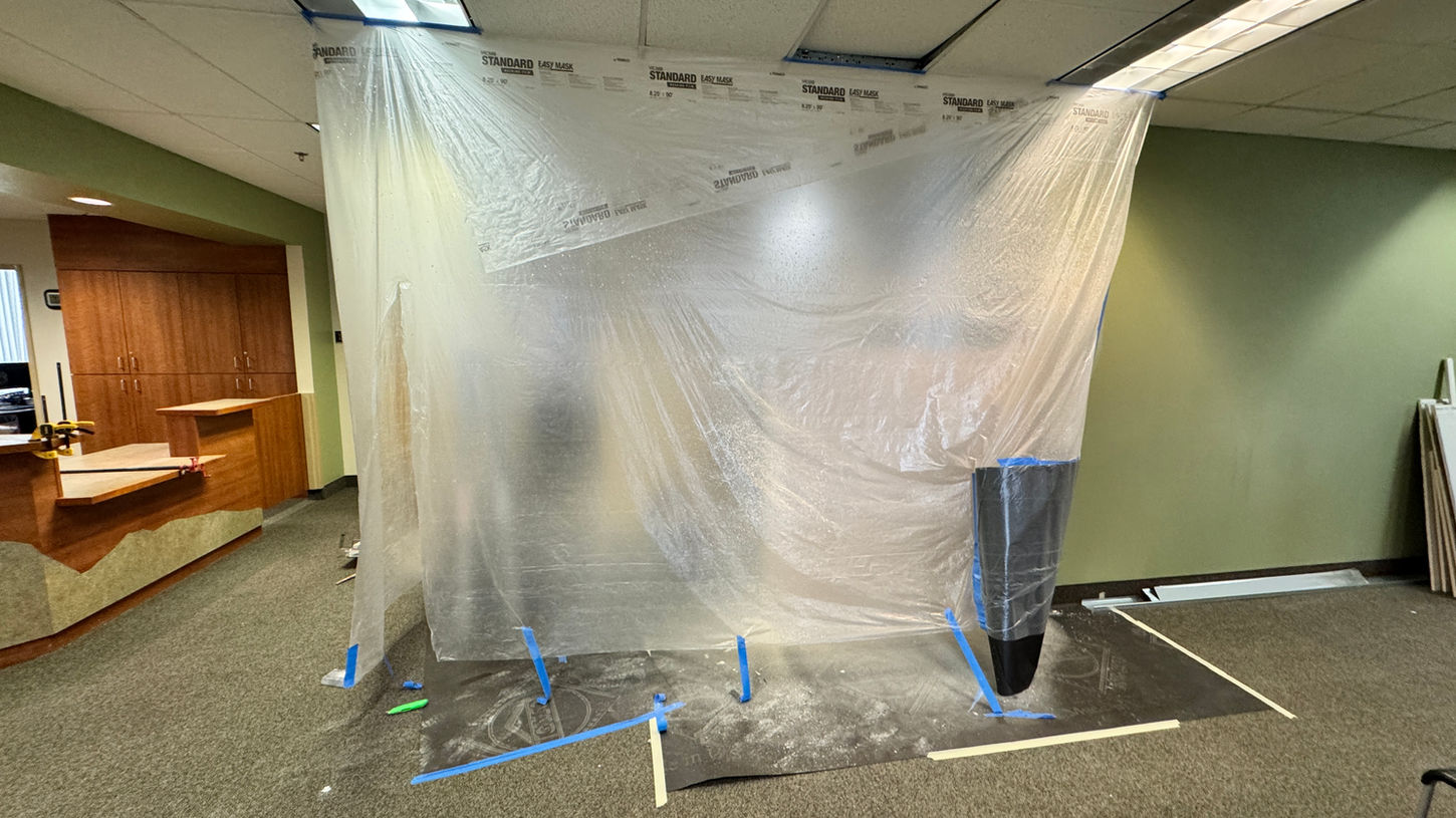 Upgraded Mountain View Therapy space completed by a Montrose commercial contractor.