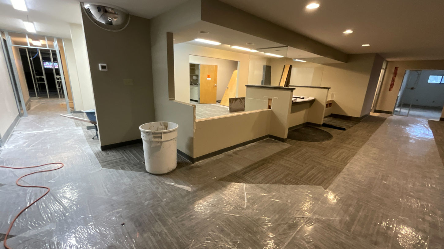 Renovated San Juan Cancer Center Infusion Center demonstrating construction project coordination in healthcare settings.