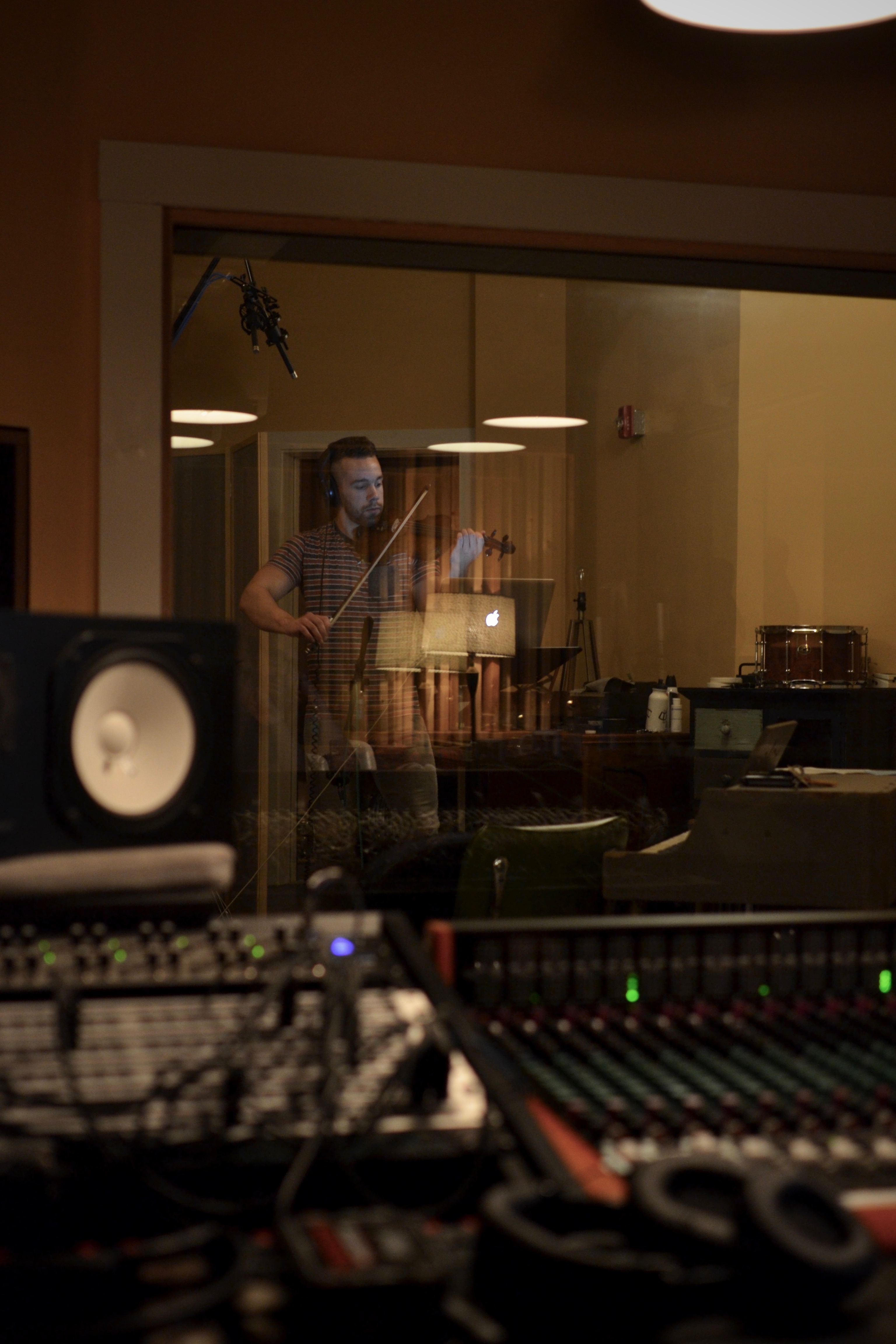 Paul in the studio