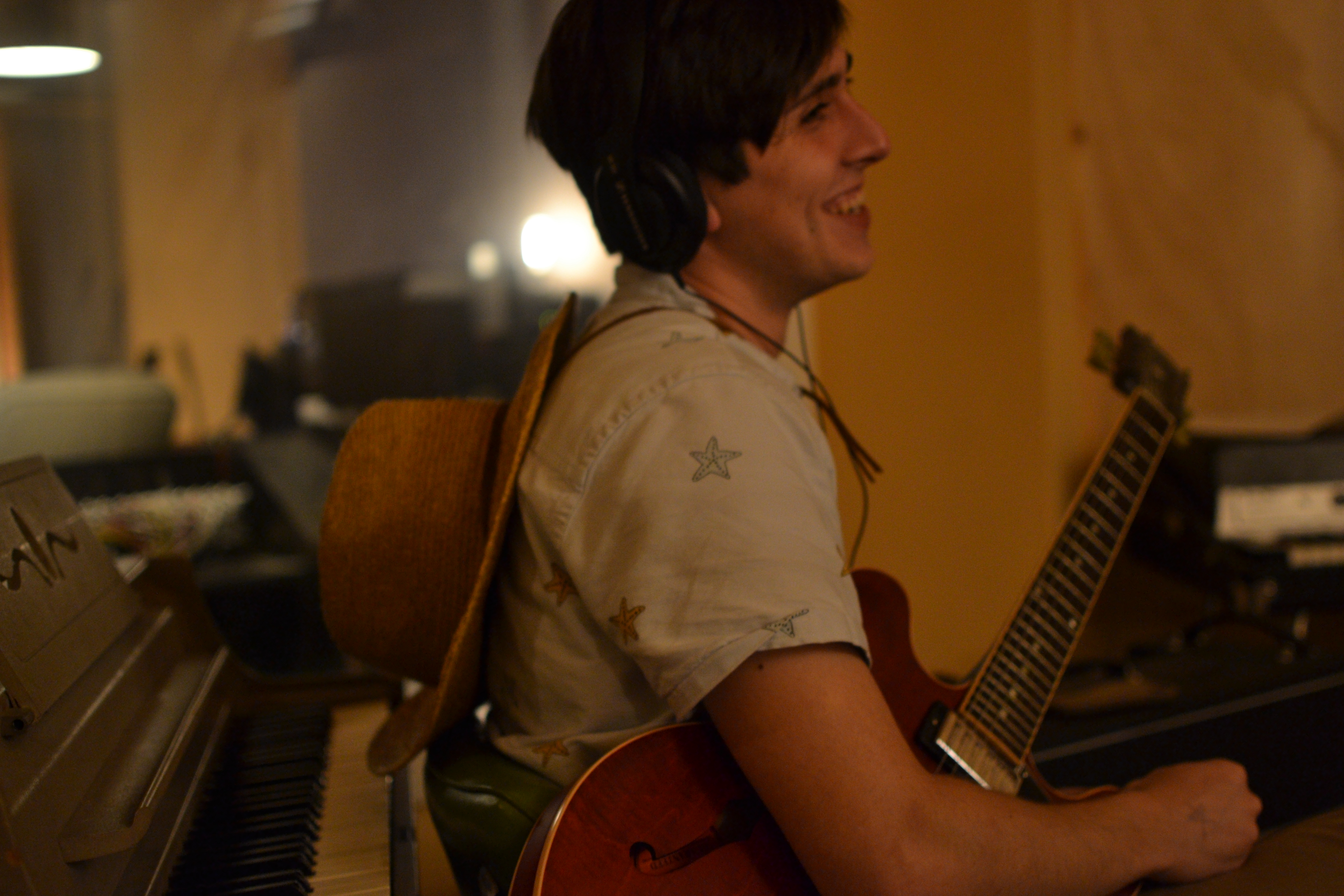 Freddy in the studio
