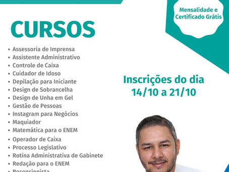 Vereador Vander faz parceria com a escola legislativa e trará cursos ONLINE com mensalidade gratuita
