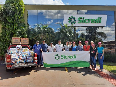 Sicredi Centro-Sul MS e Associação Corrente do Bem arrecadam 6.400 cestas básicas em ação solidária