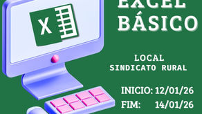 Sindicato Rural de Laguna Carapã e Senar/MS oferecem curso gratuito de Excel Básico