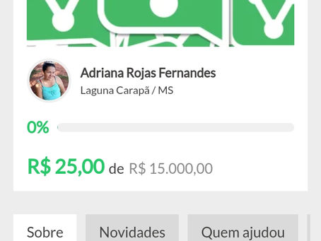 Família de Floriana Rojas cria vaquinha virtual para ajudar em Cirurgia de rim