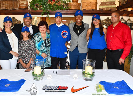 BREAKING NEWS: Prospecto Daniel Benschop a firma oficialmente cu e organisacion di Chicago Cubs.