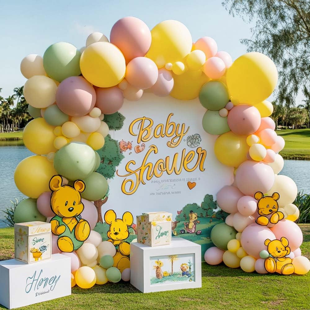 Pink, Yellow & Green Balloon Garland Kit — Double Stuffed Pastel