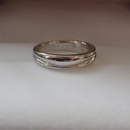 【ジュエリー修理】お嬢様の結婚式に合わせて。結婚指輪のサイズ直しを行いました。