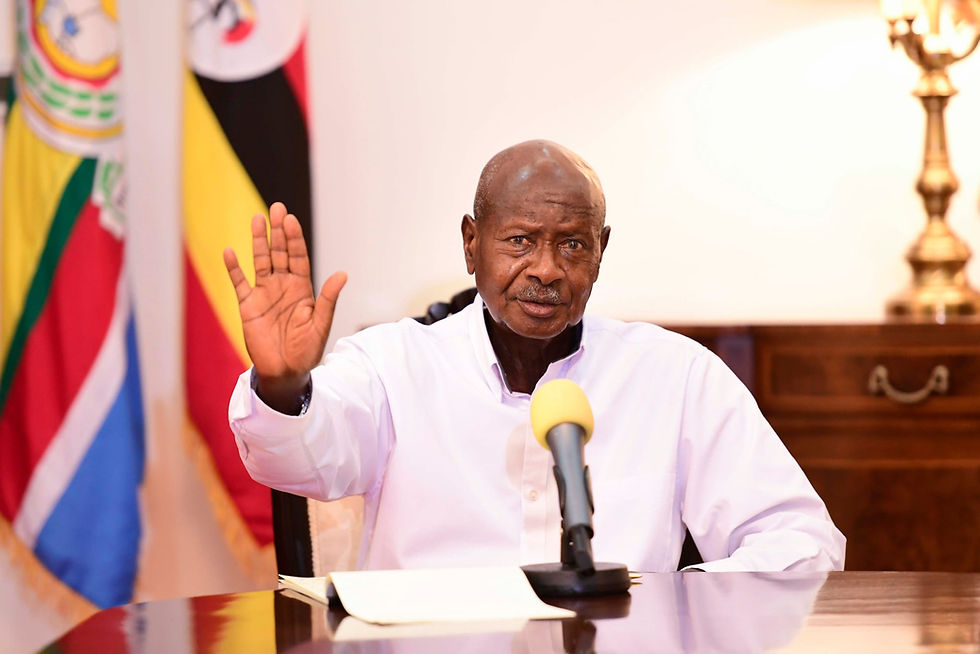 President Museveni addressing the nation.