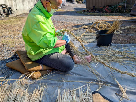 しめ縄作り 続き
