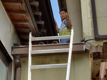 今年も雨樋掃除