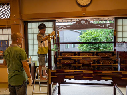 お施餓鬼法会準備