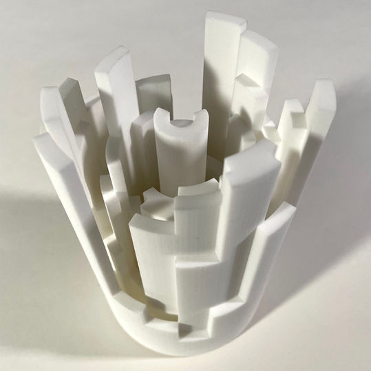 Représentation du nombre Pi en impression 3D