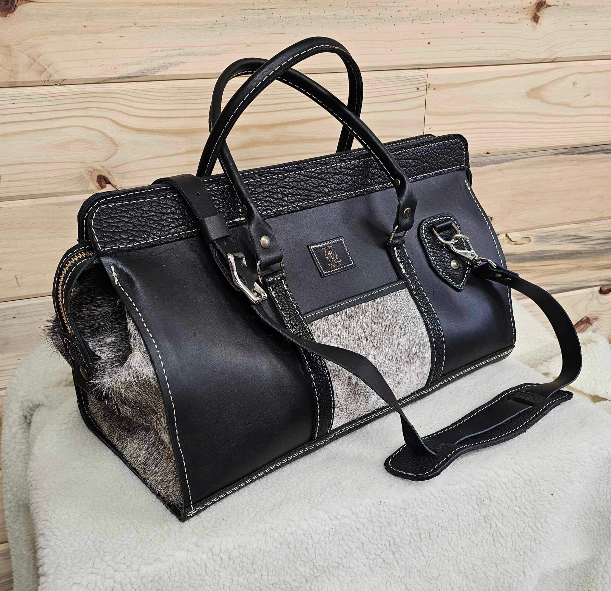 Custom Leather Weekender Bag