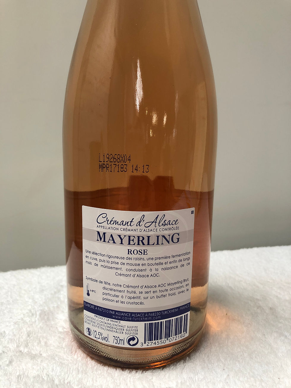 Thumbnail: Cave de Turckheim Cremant d'Alsace Mayerling Brut Rose