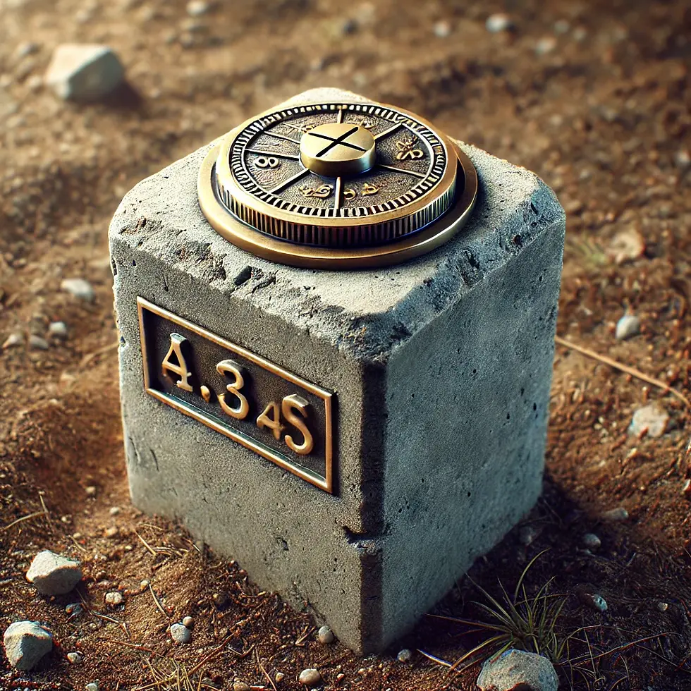 One example of a concrete survey marker.