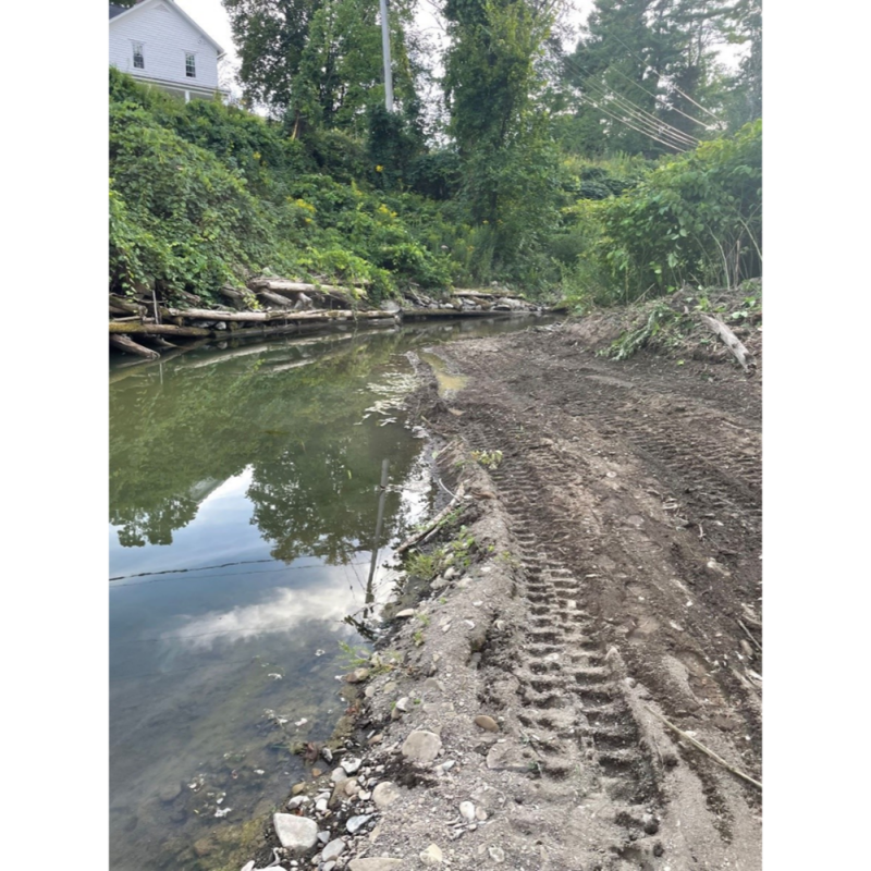 Illegal stream disturbance observed in Greene County