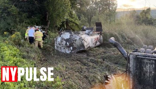  water truck on I-81 in Homer
