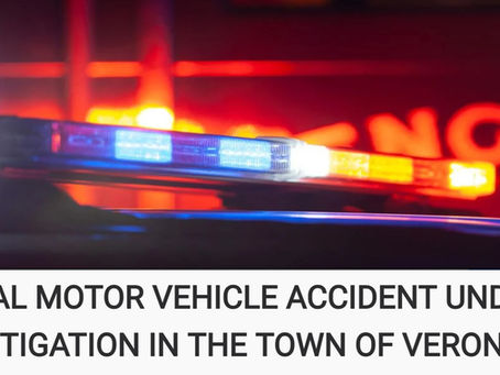 Verona, NY — November 19, 2025 — According to Oneida County Sheriff Robert Maciol, Deputies responded to a serious motor vehicle accident on Blackman's Corners Road in the Town of Verona on November 18th, 2025, at approximately 9:50 p.m.
