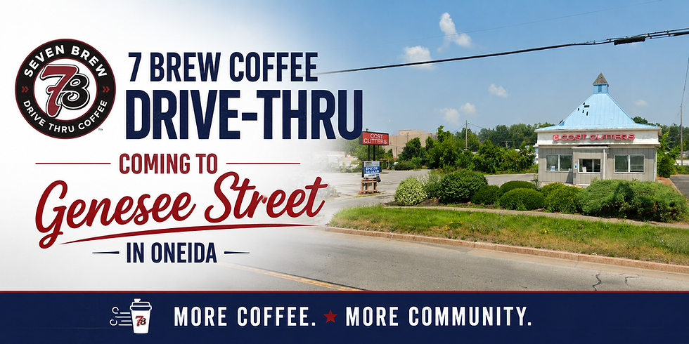 7 Brew Coffee Drive-Thru Under Construction on Genesee Street
