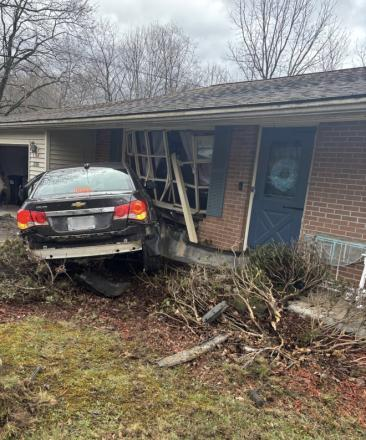 An investigation at the scene revealed that a 2015 Chevrolet Cruze was traveling west at an unsafe speed while on State Highway 23 in the town of Oneonta when the vehicle went off the roadway and struck a house.